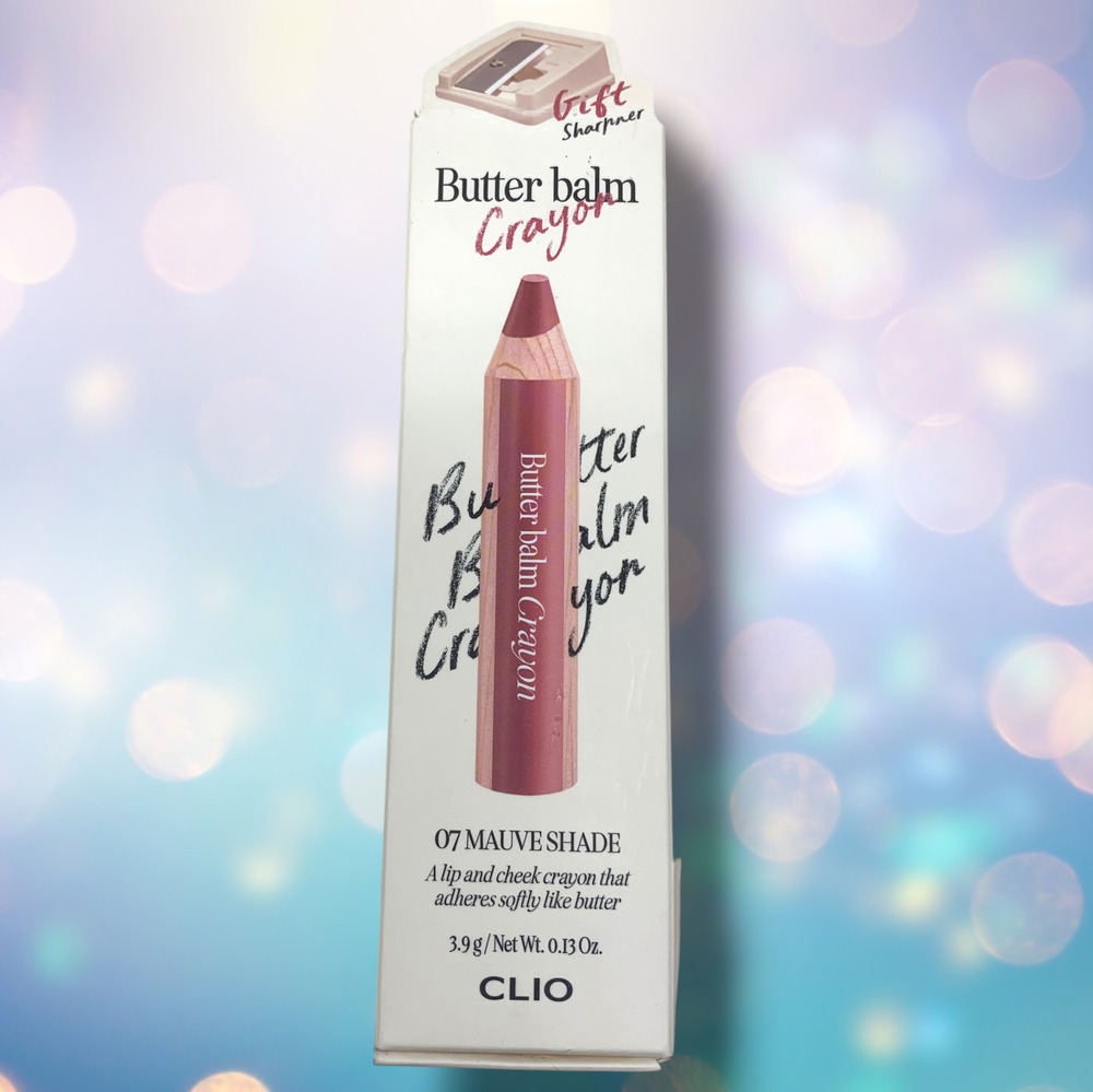 NEW CLIO Butter Balm Crayon 07 Mauve Shade Lip & Cheek Balm K-Beauty EXP 2027